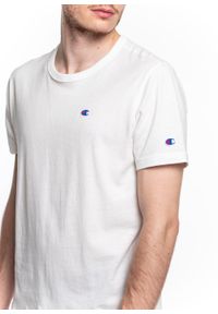 Koszulka Champion Premium Small C Logo T-Shirt (214674-WW001). Kolor: biały. Materiał: materiał #2