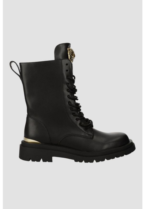 Just Cavalli - JUST CAVALLI Czarne buty Fondo Kaili Kombat, Rozmiar 36. Kolor: czarny