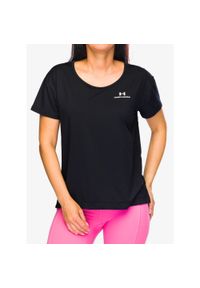 Koszulka damska Under Armour Rush Energy Core SS. Kolor: czarny. Sport: fitness #1