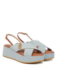 Liu Jo Sandały Flo 03 SA6141 TX523 Niebieski. Kolor: niebieski. Materiał: materiał #2