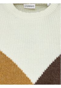 Lindbergh Sweter 30-804059 Brązowy Relaxed Fit. Kolor: brązowy. Materiał: wiskoza #3