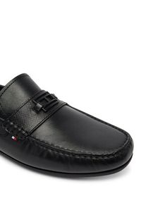 TOMMY HILFIGER - Tommy Hilfiger Mokasyny Hardware Lth Driver FM0FM05855 Czarny. Kolor: czarny. Materiał: skóra #6