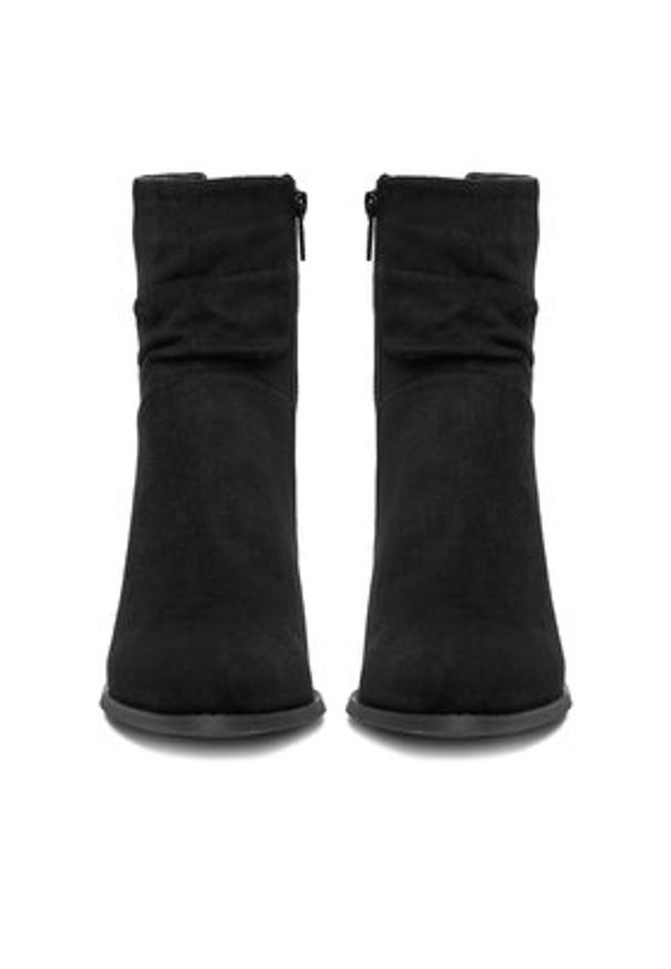 Jenny - JENNY Botki CEO-MARTINA WS14438-22 Czarny. Kolor: czarny. Materiał: materiał