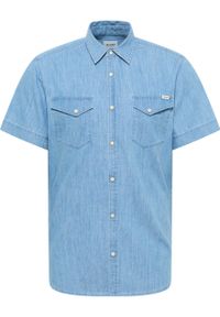Męska koszula Mustang Style Eloy Denim Blue 1016467 5000 100. Materiał: denim #5