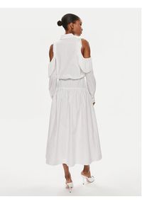 Pinko Sukienka koszulowa Hazzard 103630 A1X8 Biały Regular Fit. Kolor: biały. Materiał: bawełna. Typ sukienki: koszulowe #5