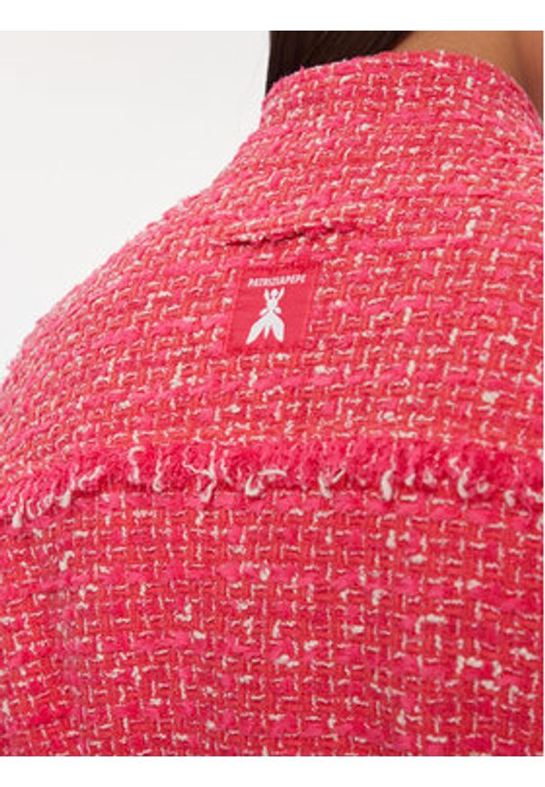Patrizia Pepe Kurtka przejściowa 8O0113/A376-F592 Różowy Regular Fit. Kolor: różowy. Materiał: bawełna