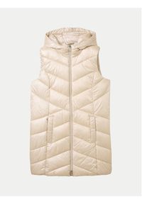 Tom Tailor Bezrękawnik 1041490 Écru Slim Fit. Materiał: syntetyk. Długość rękawa: bez rękawów #4