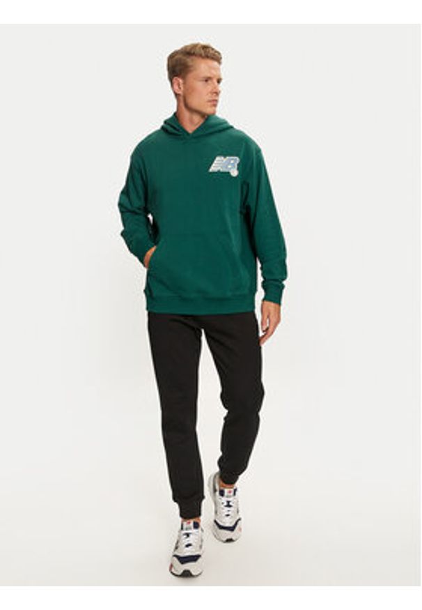 New Balance Bluza MT43563 Zielony Regular Fit. Kolor: zielony. Materiał: bawełna