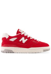 Buty New Balance BB550VND - czerwone. Okazja: na co dzień. Kolor: czerwony. Materiał: guma, zamsz, skóra, materiał, syntetyk. Szerokość cholewki: normalna. Sport: koszykówka #1