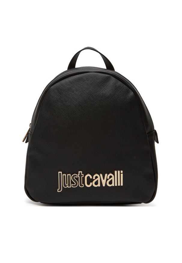 Just Cavalli Plecak 78RA4BBD ZS766 Czarny. Kolor: czarny. Materiał: skóra