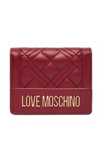 Love Moschino - LOVE MOSCHINO Portfel JC5601PP1PLA0552 Bordowy. Kolor: czerwony. Materiał: skóra #1