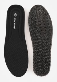 Born2be - Czarne Sneakersy na Kauczukowej Grubej Podeszwie z Paskami po Bokach Ninlili. Okazja: na co dzień. Zapięcie: pasek. Kolor: czarny. Materiał: kauczuk #5