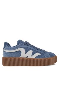 Weekend Max Mara Sneakersy 2515761094600 Niebieski. Kolor: niebieski. Materiał: zamsz, skóra