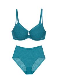 Triumph Figi klasyczne z wysokim stanem Triumph Signature Sheer Maxi EX 10215936 Niebieski. Stan: podwyższony. Kolor: niebieski. Materiał: syntetyk #6