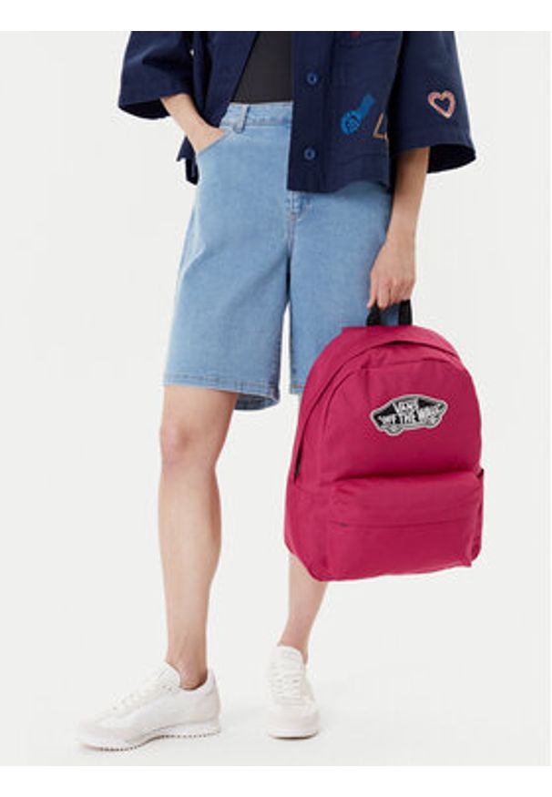 Vans Plecak Old Skool Class VN000H4YC9L1 Różowy. Kolor: różowy. Materiał: materiał