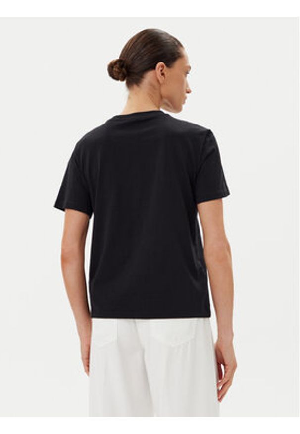 Calvin Klein Jeans T-Shirt Hero LV047B865G Czarny Regular Fit. Kolor: czarny. Materiał: bawełna