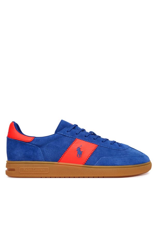 Polo Ralph Lauren Sneakersy 809P07172001 Niebieski. Kolor: niebieski. Materiał: skóra, zamsz
