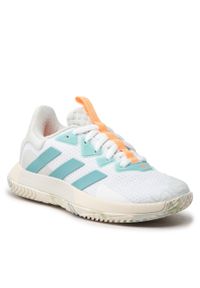 Adidas - Buty adidas SoleMatch Control W GY7001 Cloud White/Mint Ton/Orbit Grey. Kolor: szary. Materiał: materiał