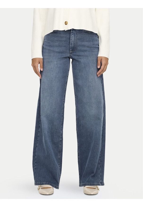 only - ONLY Jeansy Madison 15338787 Niebieski Wide Leg. Kolor: niebieski