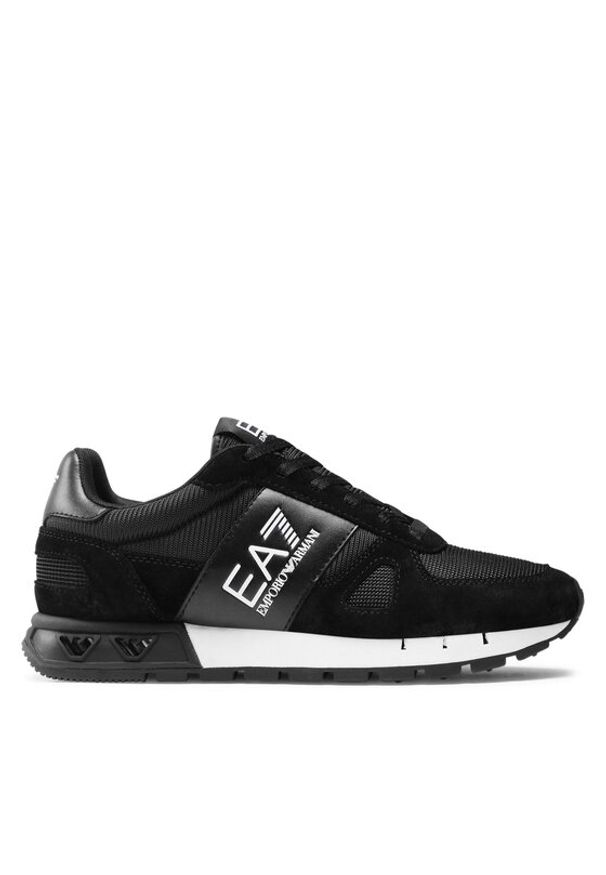 EA7 Emporio Armani Sneakersy X8X151 XK354 A120 Czarny. Kolor: czarny. Materiał: materiał