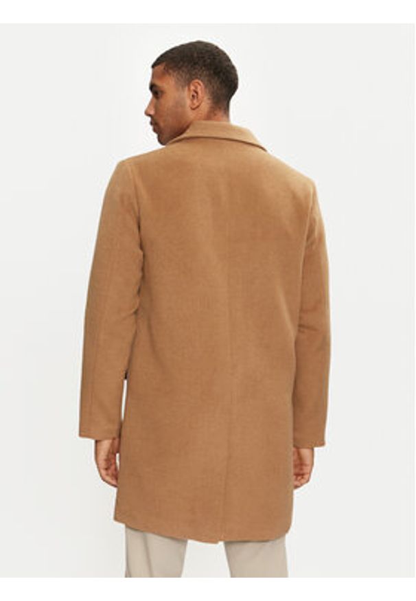 Jack & Jones Płaszcz przejściowy Hays 12258389 Beżowy Regular Fit. Kolor: beżowy. Materiał: syntetyk