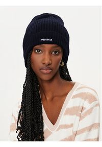 Pinko Czapka Lambkin Cuffia AI 24-25 BLK01 104489 A1CH Granatowy. Kolor: niebieski. Materiał: wełna #5