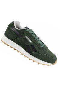 Buty do chodzenia męskie Reebok Glide. Kolor: zielony. Materiał: skóra. Szerokość cholewki: normalna. Sport: turystyka piesza