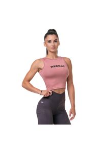 Tank Top treningowy damski NEBBIA Fit & Sporty. Kolor: różowy #1