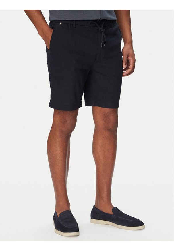 BOSS Szorty materiałowe Kane1 50557537 Granatowy Regular Fit. Kolor: niebieski. Materiał: syntetyk
