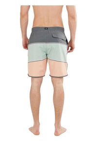 Spodenki plażowe męskie FUNDANGO Neal Boardshort. Okazja: na plażę. Kolor: różowy. Materiał: bawełna, poliester