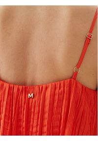 LOLA CASADEMUNT Sukienka letnia MS2516003 Pomarańczowy Regular Fit. Kolor: pomarańczowy. Materiał: syntetyk. Sezon: lato #5