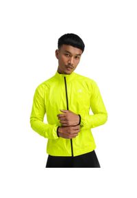 SIROKO - Kurtka przeciwdeszczowa rowerowa męska J2 Sveti Jure Neon. Kolor: żółty. Materiał: nylon