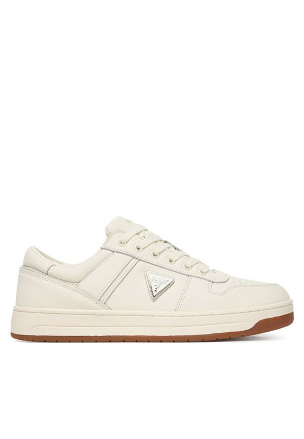 Guess Sneakersy FMJUDD LEL12 Beżowy jasny. Kolor: beżowy. Materiał: skóra