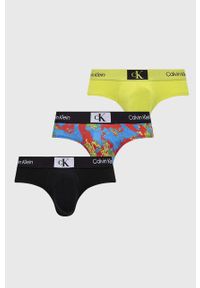 Calvin Klein Underwear slipy 3-pack męskie kolor zielony. Kolor: zielony #1