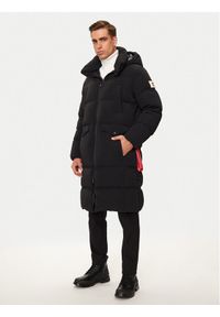 After Label Płaszcz zimowy Alaska A00014 Czarny Regular Fit. Kolor: czarny. Materiał: syntetyk. Sezon: zima