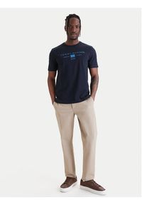 TOMMY HILFIGER - Tommy Hilfiger T-Shirt Brand Love MW0MW42365 Granatowy Regular Fit. Kolor: niebieski. Materiał: bawełna #3