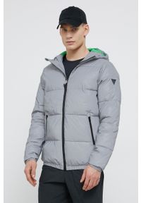 Guess Kurtka kolor srebrny zimowa. Okazja: na co dzień. Kolor: srebrny. Materiał: materiał. Wzór: gładki. Sezon: zima. Styl: casual #5