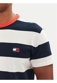 Tommy Jeans T-Shirt DM0DM20766 Granatowy Regular Fit. Kolor: niebieski. Materiał: bawełna #4