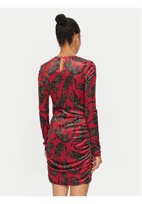 Just Cavalli Sukienka codzienna 77PAO920 Czerwony Slim Fit. Okazja: na co dzień. Kolor: czerwony. Materiał: syntetyk. Typ sukienki: proste. Styl: casual