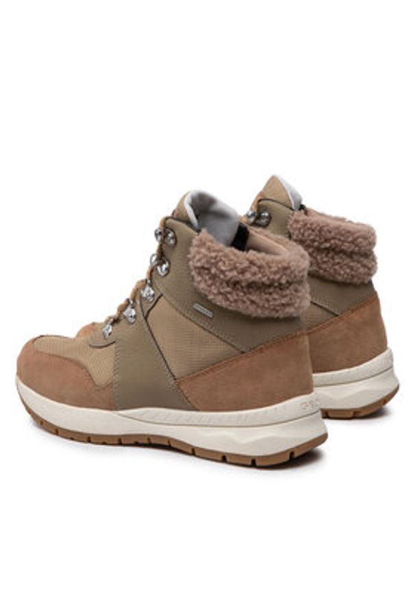 Geox Botki D Braies Abx A D26BEA 01122 C3C5Z Zielony. Kolor: zielony. Materiał: skóra