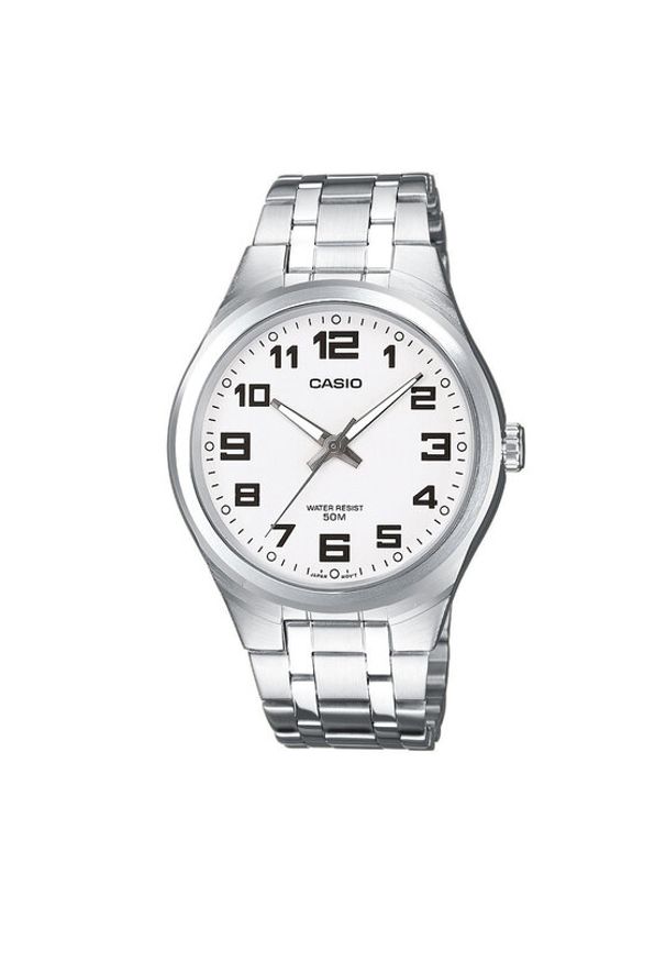 Casio Zegarek MTP-1310PD-7BVEG Srebrny. Kolor: srebrny