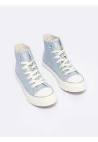 Big-Star - Trampki damskie wysokie błękitne NN274279 400. Okazja: na spacer. Wysokość cholewki: przed kolano. Kolor: niebieski. Szerokość cholewki: normalna. Sezon: lato #4