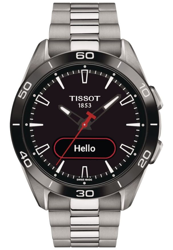 Zegarek TISSOT T-Touch Connect Sport T153.420.44.051.00. Rodzaj zegarka: cyfrowe. Materiał: materiał. Styl: sportowy