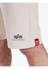 Alpha Industries Szorty sportowe Basic 116363 Beżowy Regular Fit. Kolor: beżowy. Materiał: bawełna. Styl: sportowy #5