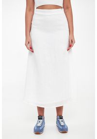 Ecoalf - Spódnica lniana midi Beth ECOALF. Materiał: len #4