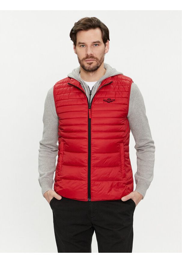 Aeronautica Militare Kamizelka 241AB2143CT3246 Czerwony Regular Fit. Kolor: czerwony. Materiał: syntetyk