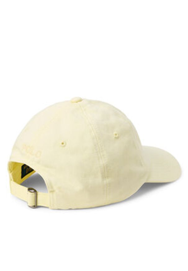 Polo Ralph Lauren Czapka z daszkiem 710964764006 Żółty. Kolor: żółty. Materiał: materiał, bawełna