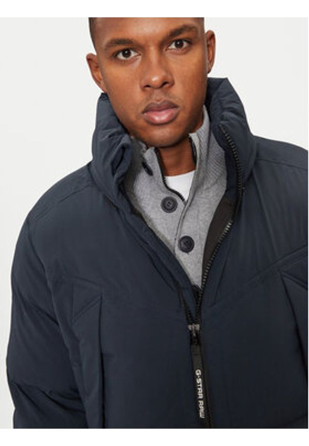 G-Star RAW - G-Star Raw Kurtka zimowa G- Whistler D25345-D518 Granatowy Regular Fit. Kolor: niebieski. Materiał: syntetyk. Sezon: zima