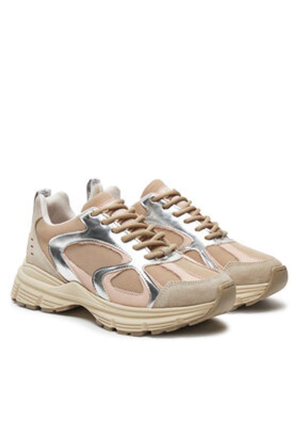 Steve Madden Sneakersy Plaja SM11001908 Beżowy. Kolor: beżowy. Materiał: skóra