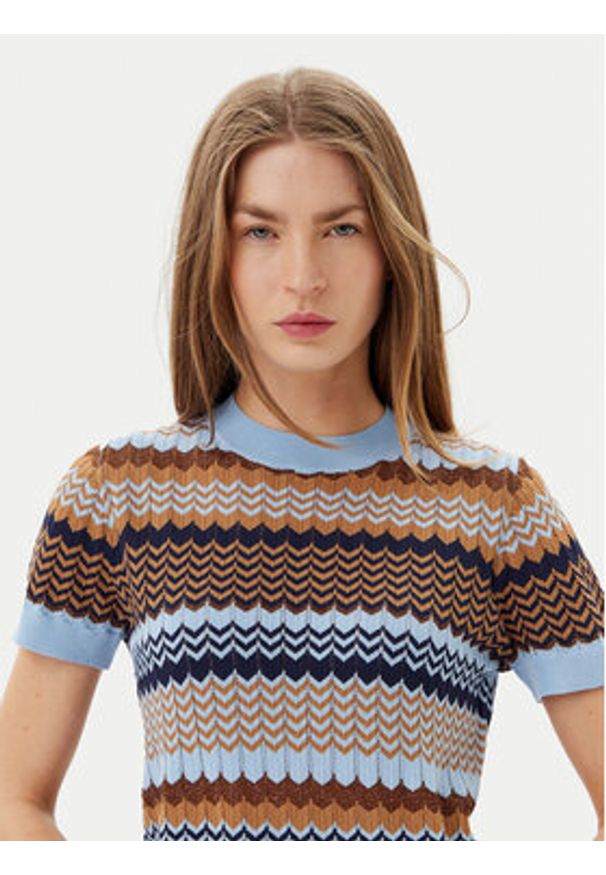 Artigli - ARTIGLI Sweter ACMA001933 Niebieski Regular Fit. Kolor: niebieski. Materiał: wiskoza
